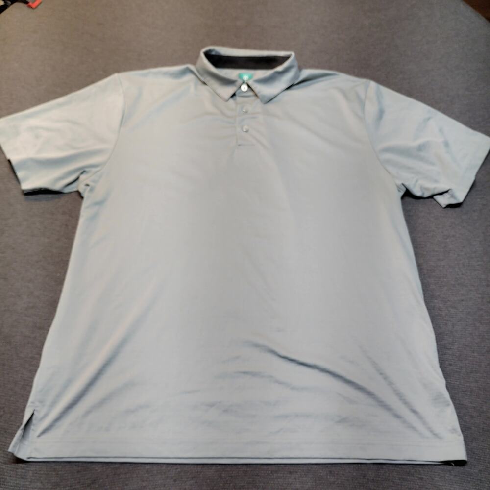 Pro Tour Cool Play Golf Polo Mens Large Gray Performance Shirt